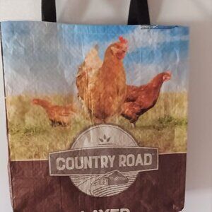 Upcycled Chickens  Animal Feed Bags tote Grocery bags